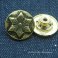 brass classic types metal fasteners buttons for jeans pants